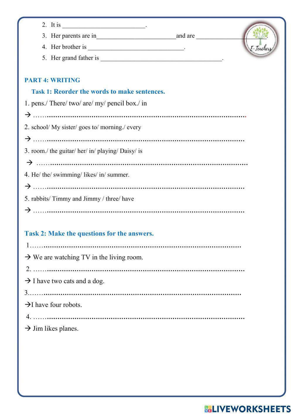 FINAL TERM TEST 2 – Test 2
