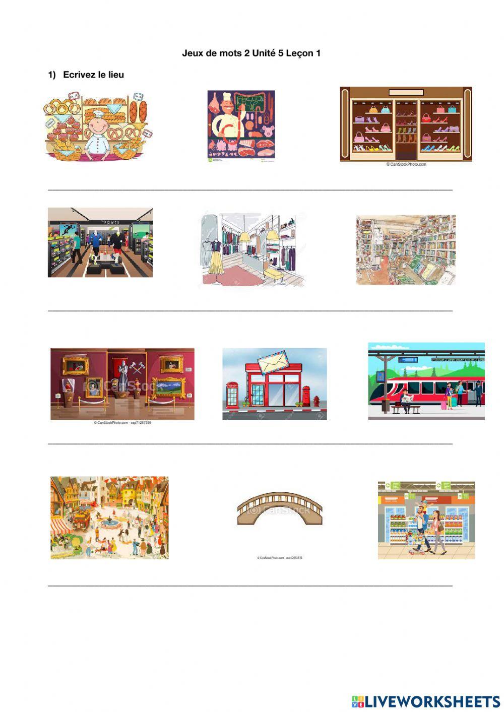 Jeux de mots 2 unité 5 leçon 1