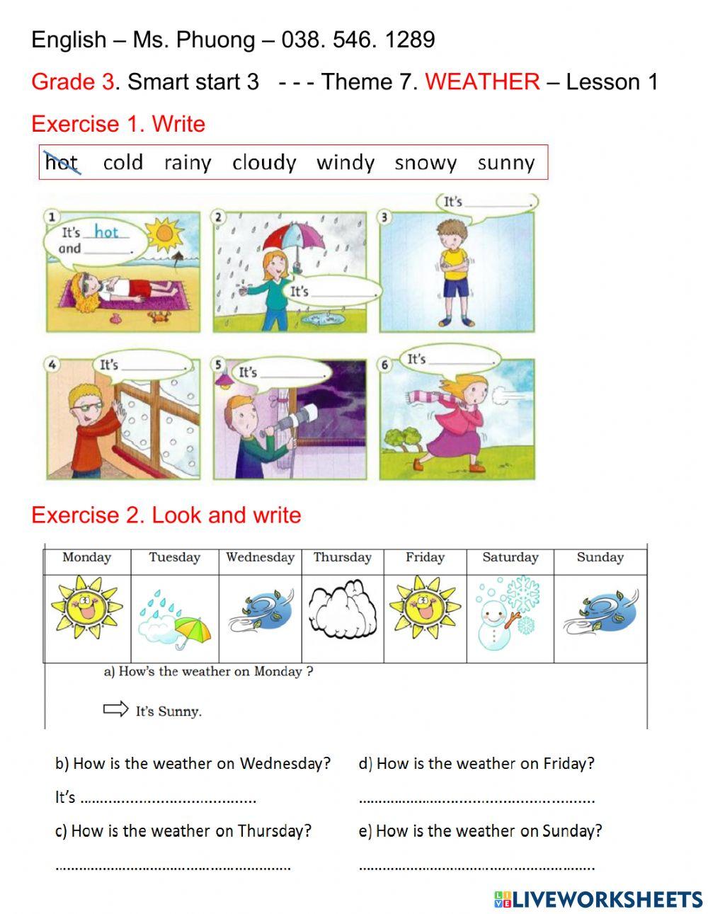 Smart start 3- weather - 1