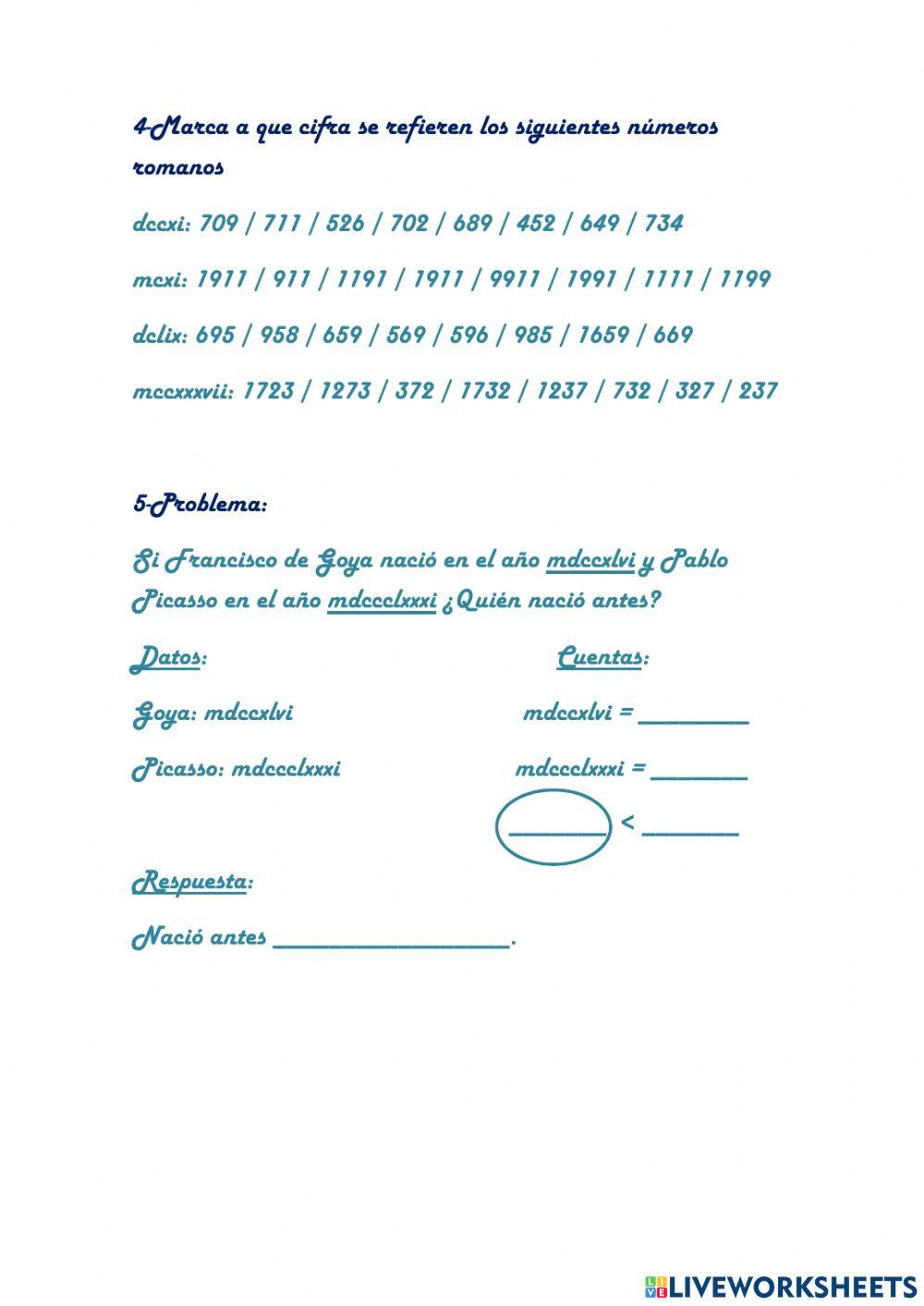 Los números romanos