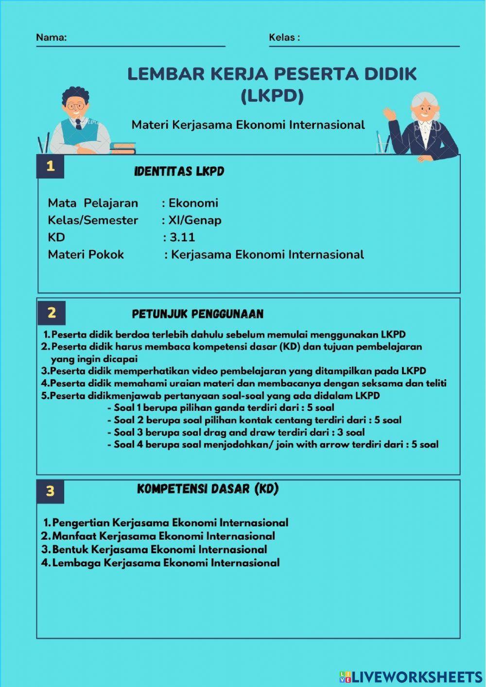 Lkpd ekonomi kelas xi