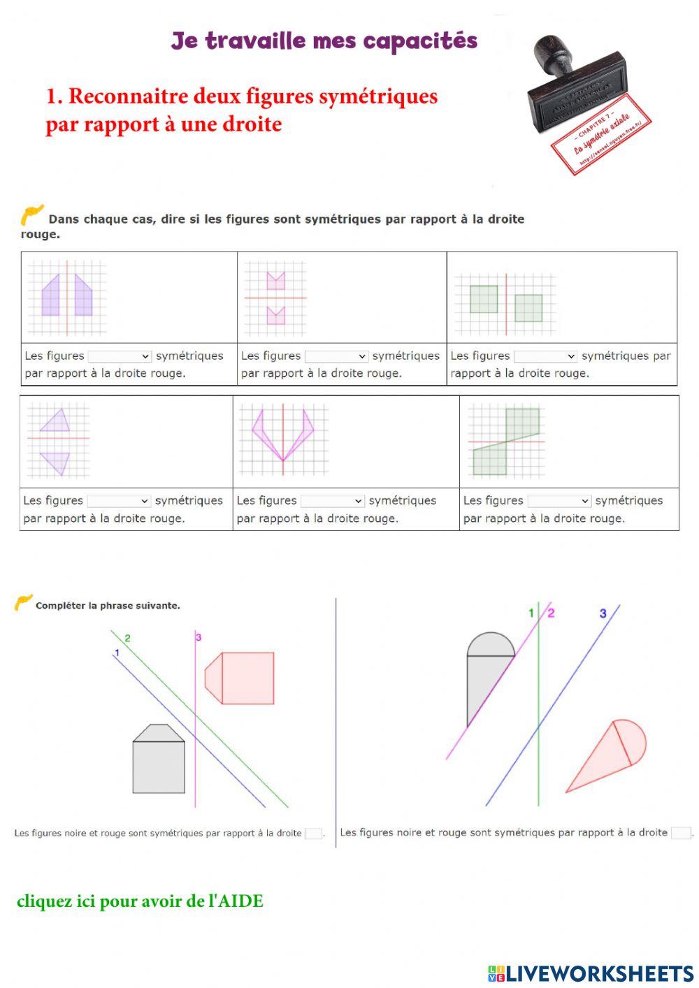 Symétrie axiale cap1