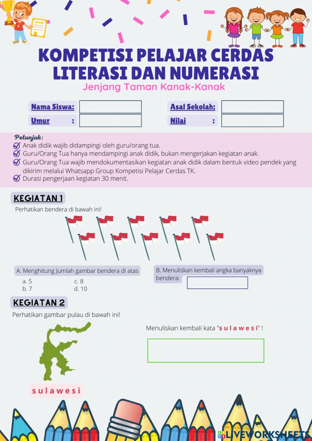 Kompetisi Pelajar Cerdas TK