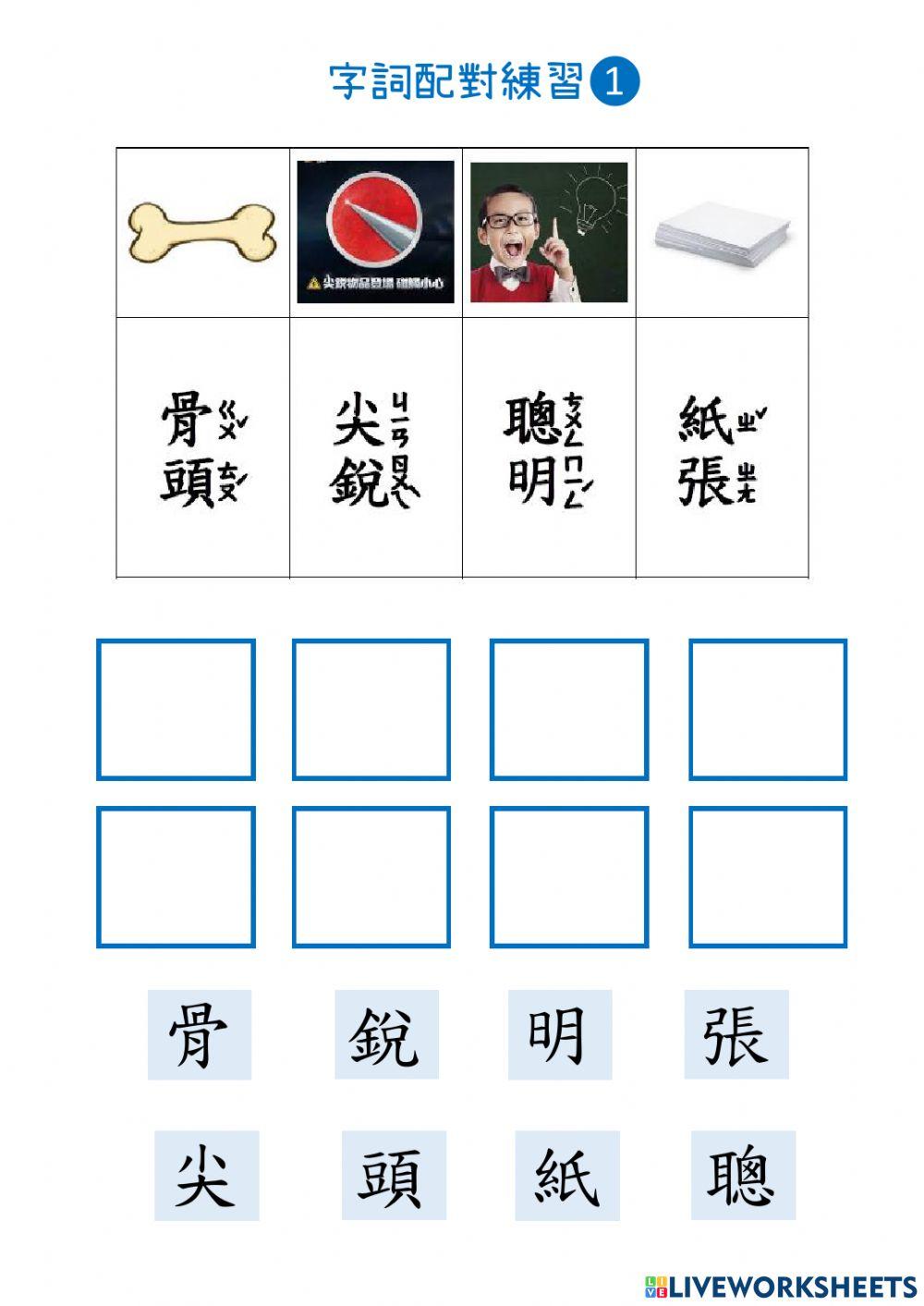 紙是怎麼做的(字詞配對第一段)