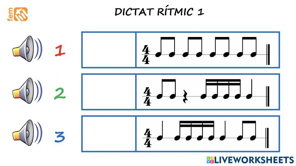 Dictat rítmic 4.1