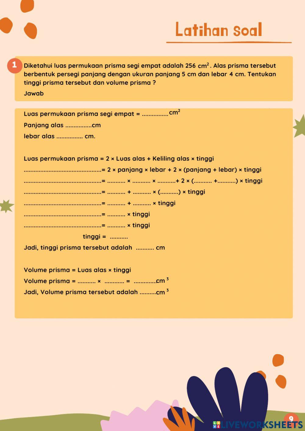 Bangun ruang sisi datar prisma