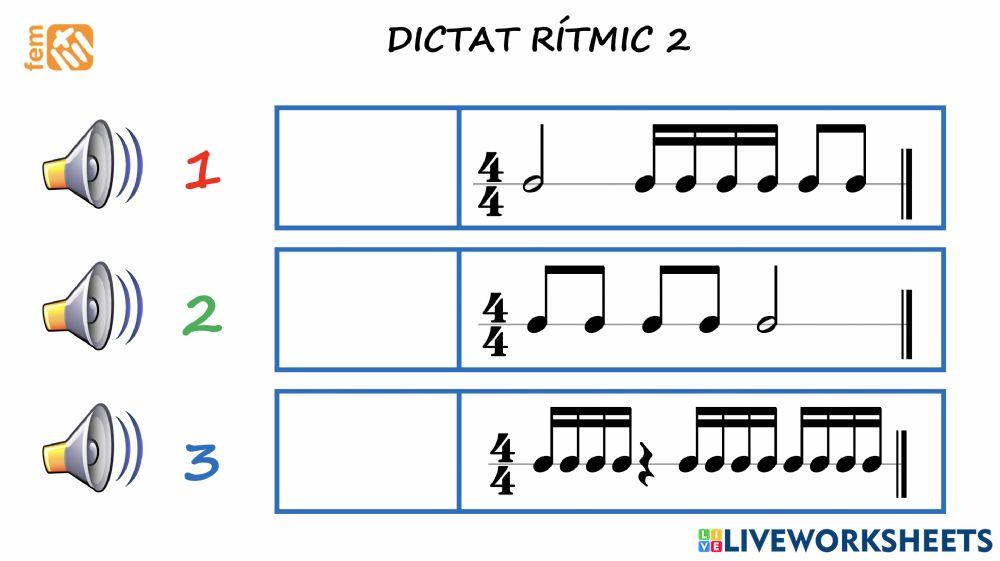 4t dictat rítmic 2