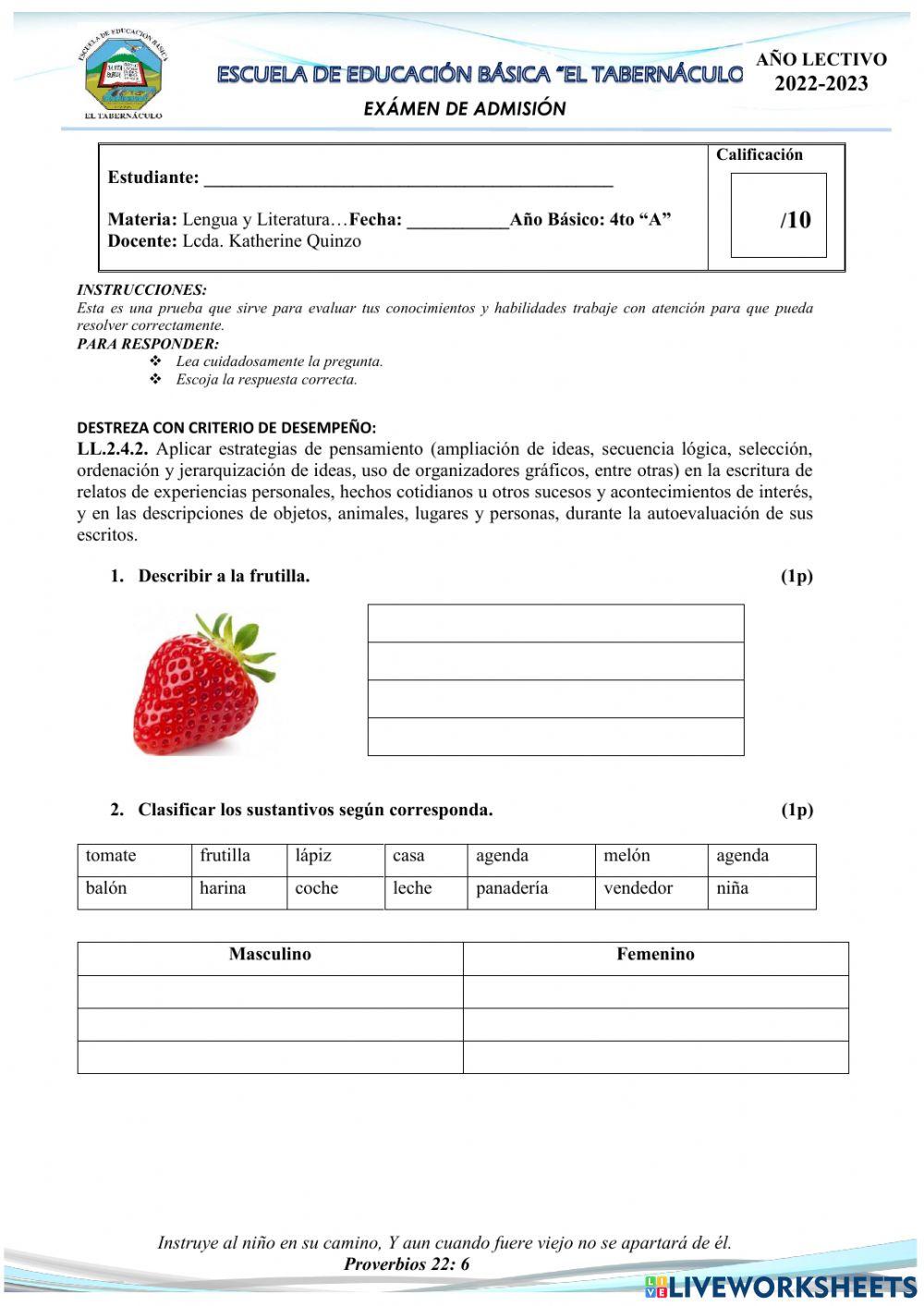 Prueba de Diagnostico