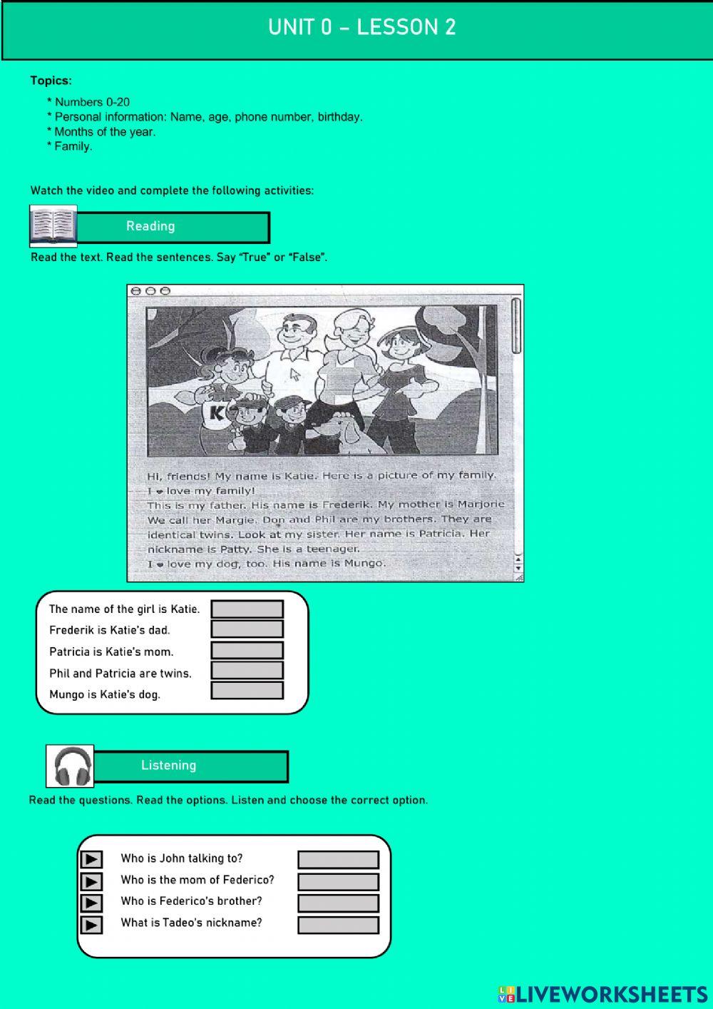 Personal information