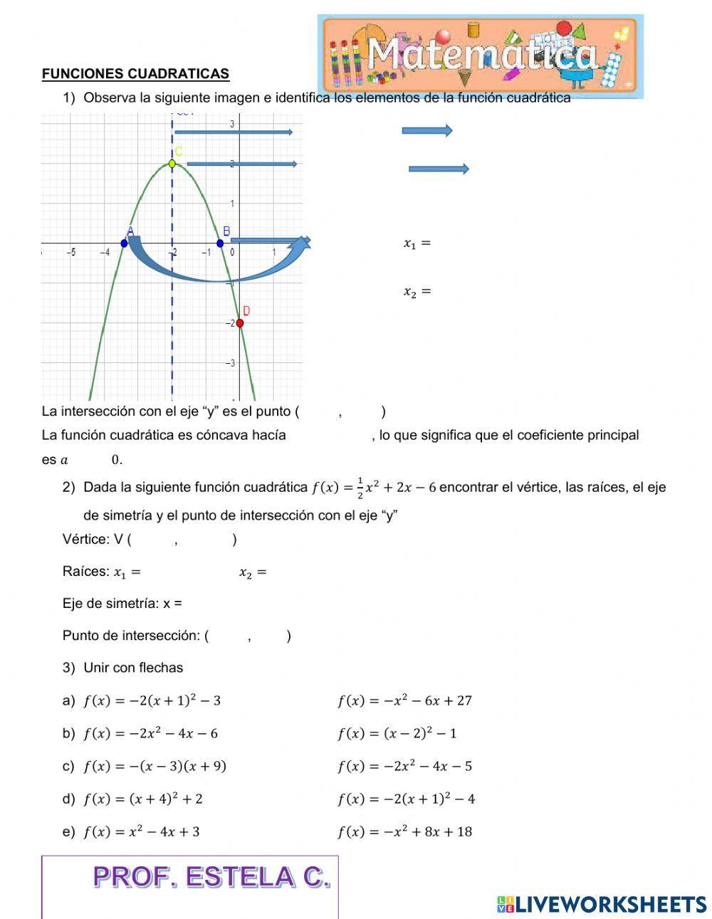 Funciones cuadraticas