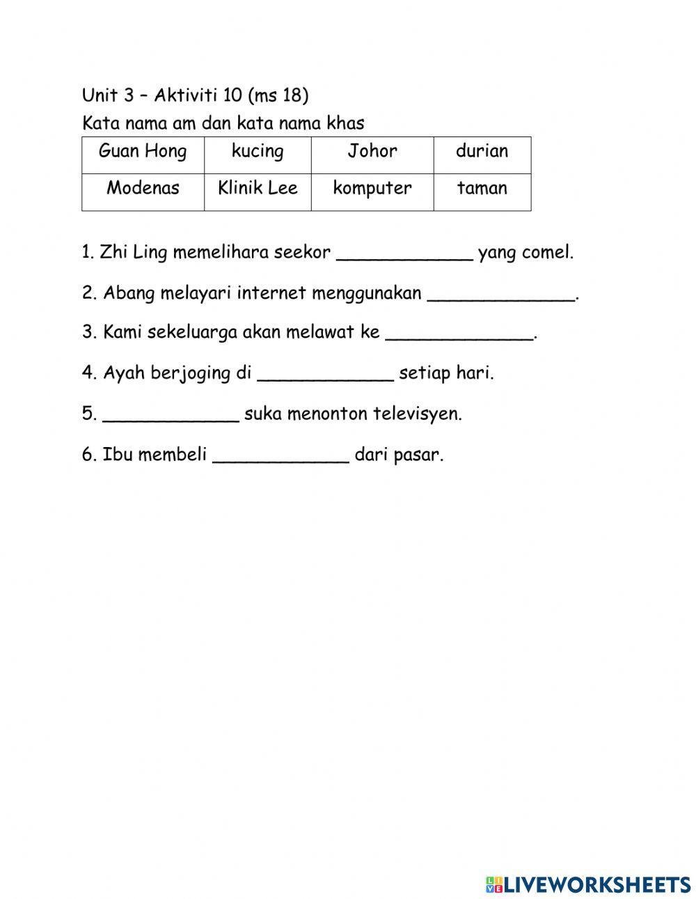 Tahun 2 Unit 3 jilid 2 ms 18