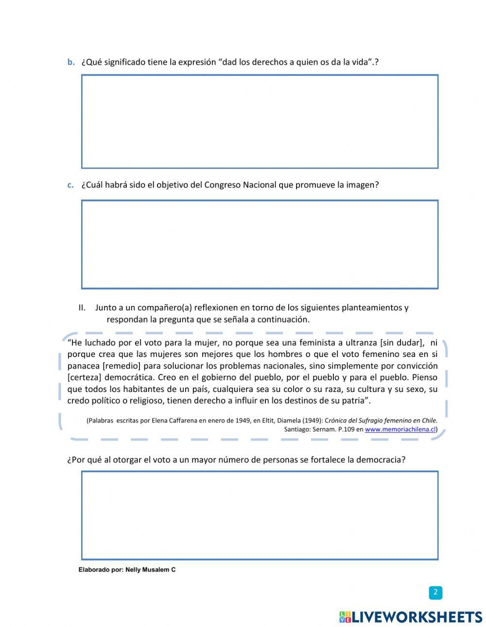 Las mujeres y el derecho al voto