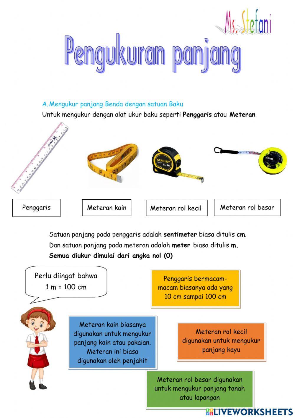 Pengukuran panjang satuan baku