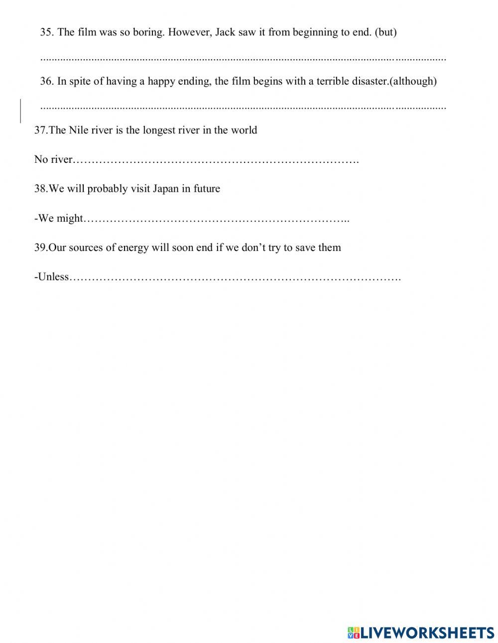 Second  term test English 6