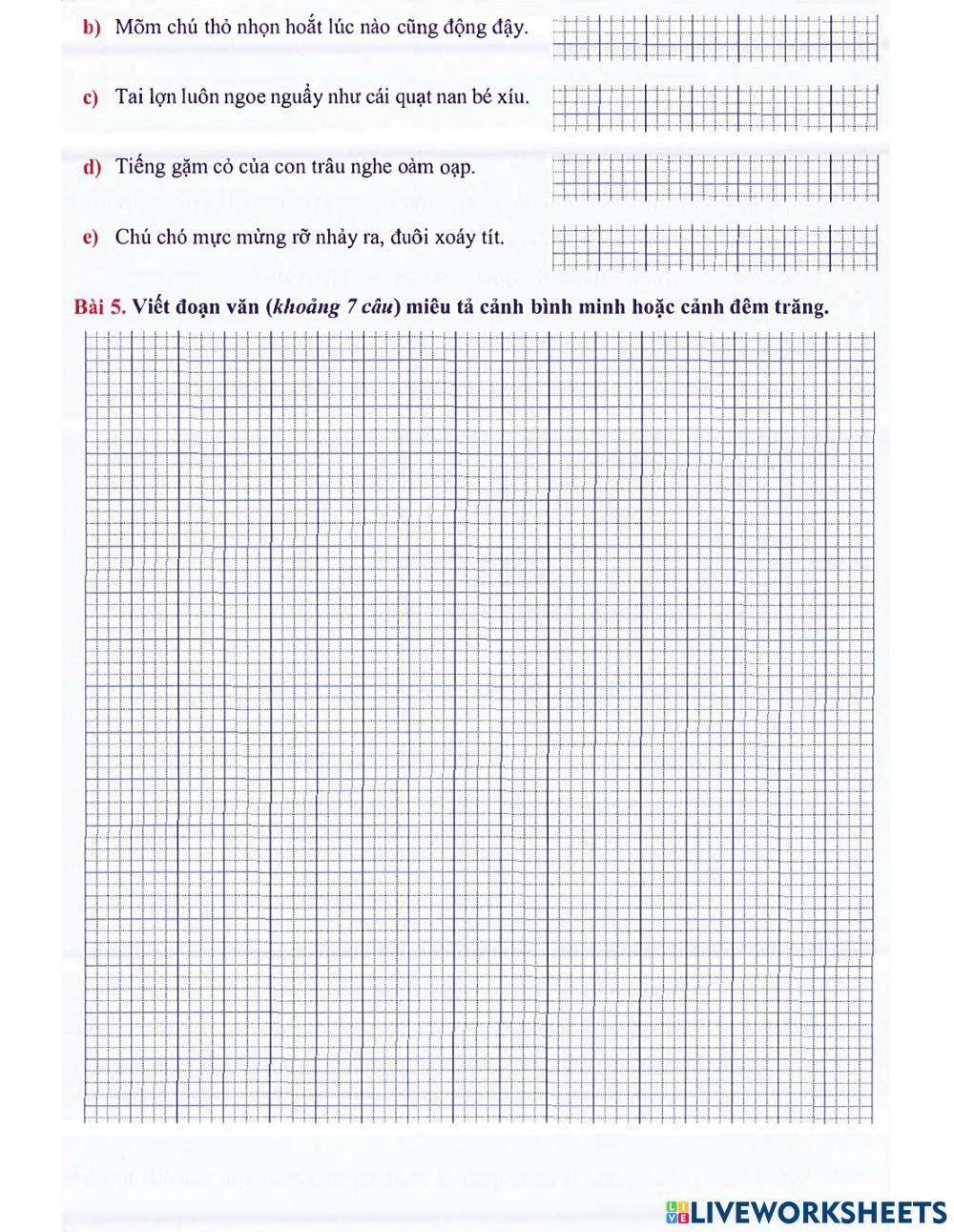 Tiếng Việt 5 - Tuần 32