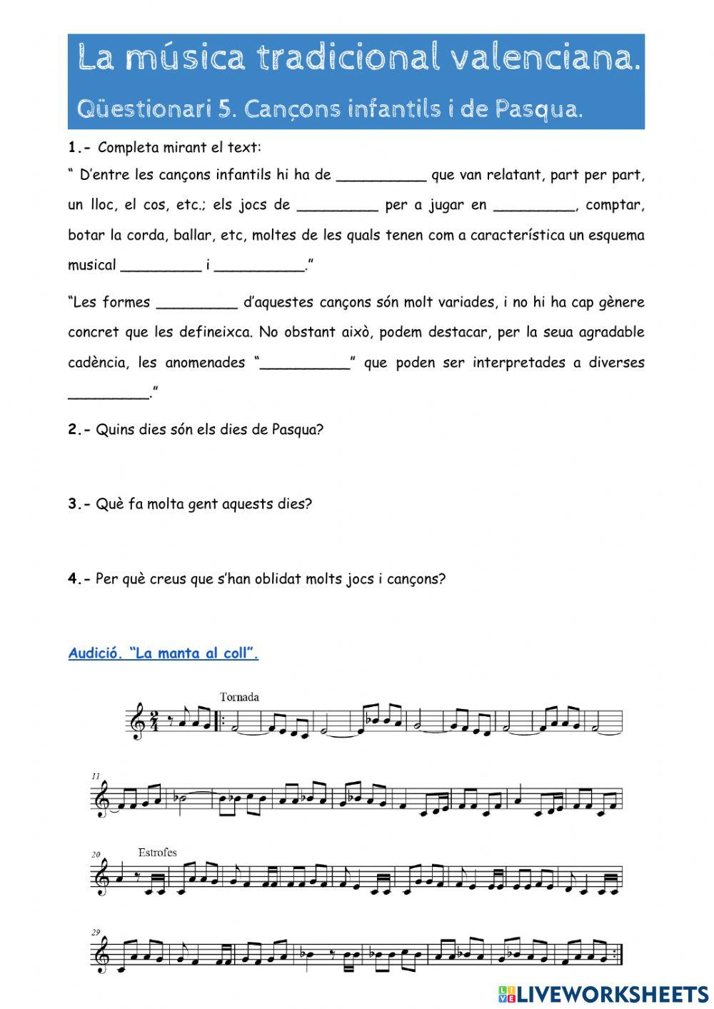 La música tradicional valenciana