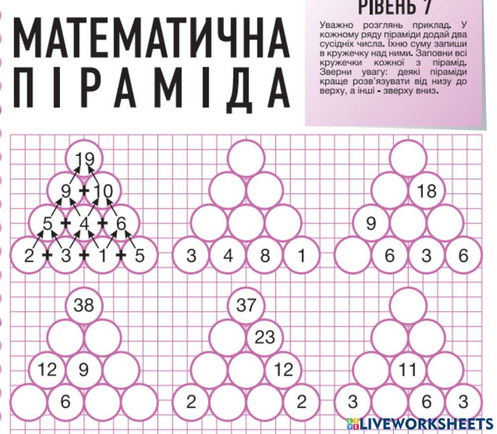 Математичні піраміди