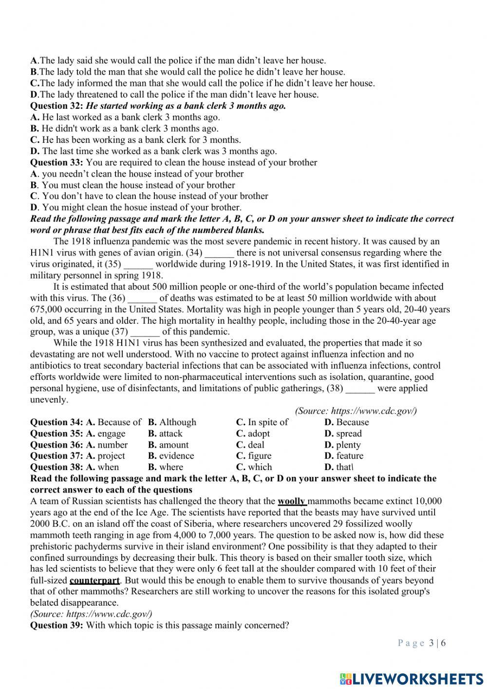 Bộ 1- đề luyện số 9 -tn 2022