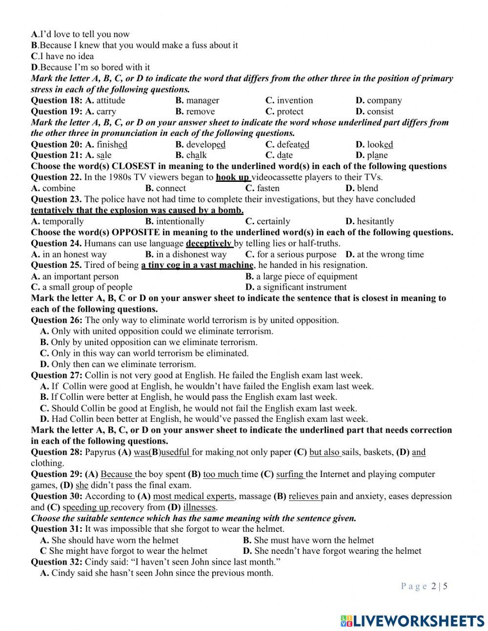 Bộ 1- đề luyện số 13-tn 2022