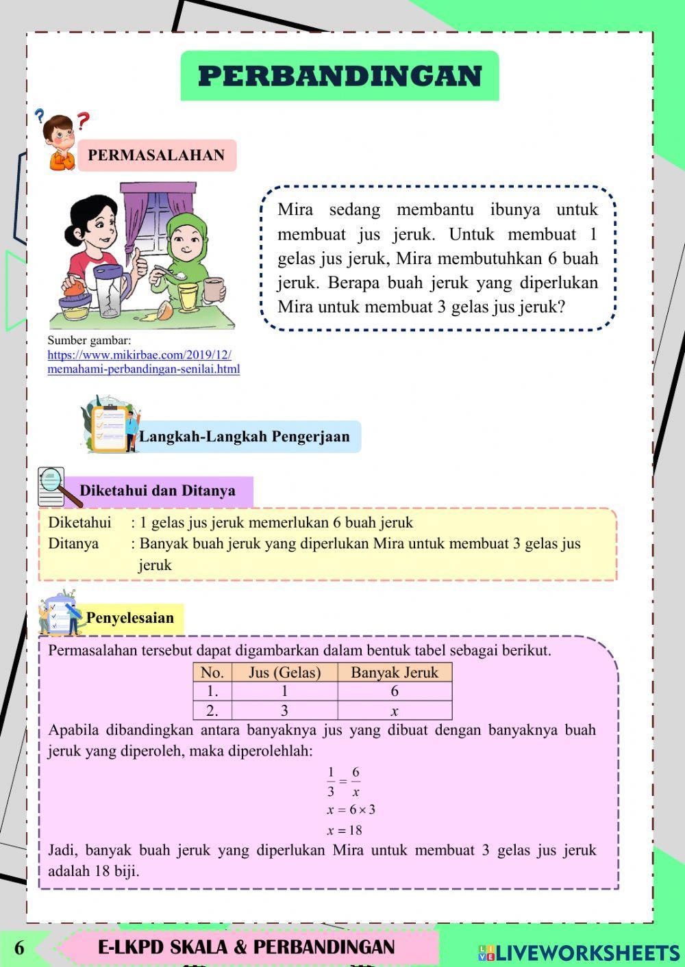 Skala dan Perbandingan