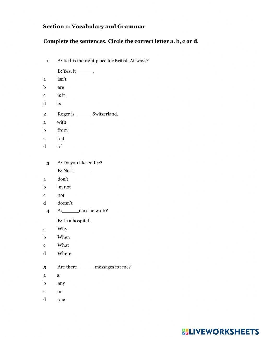Placement test-meiko