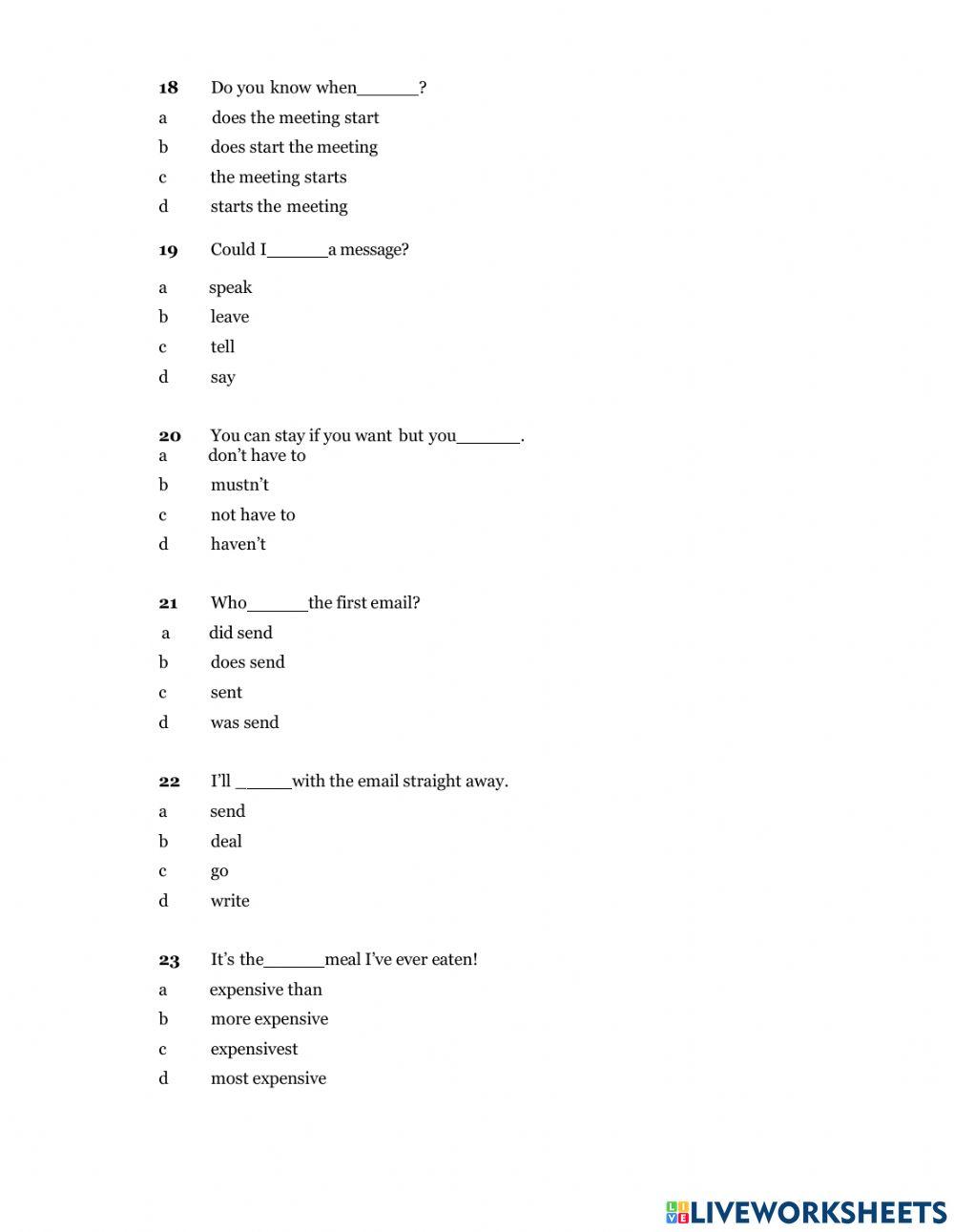 Placement test-meiko