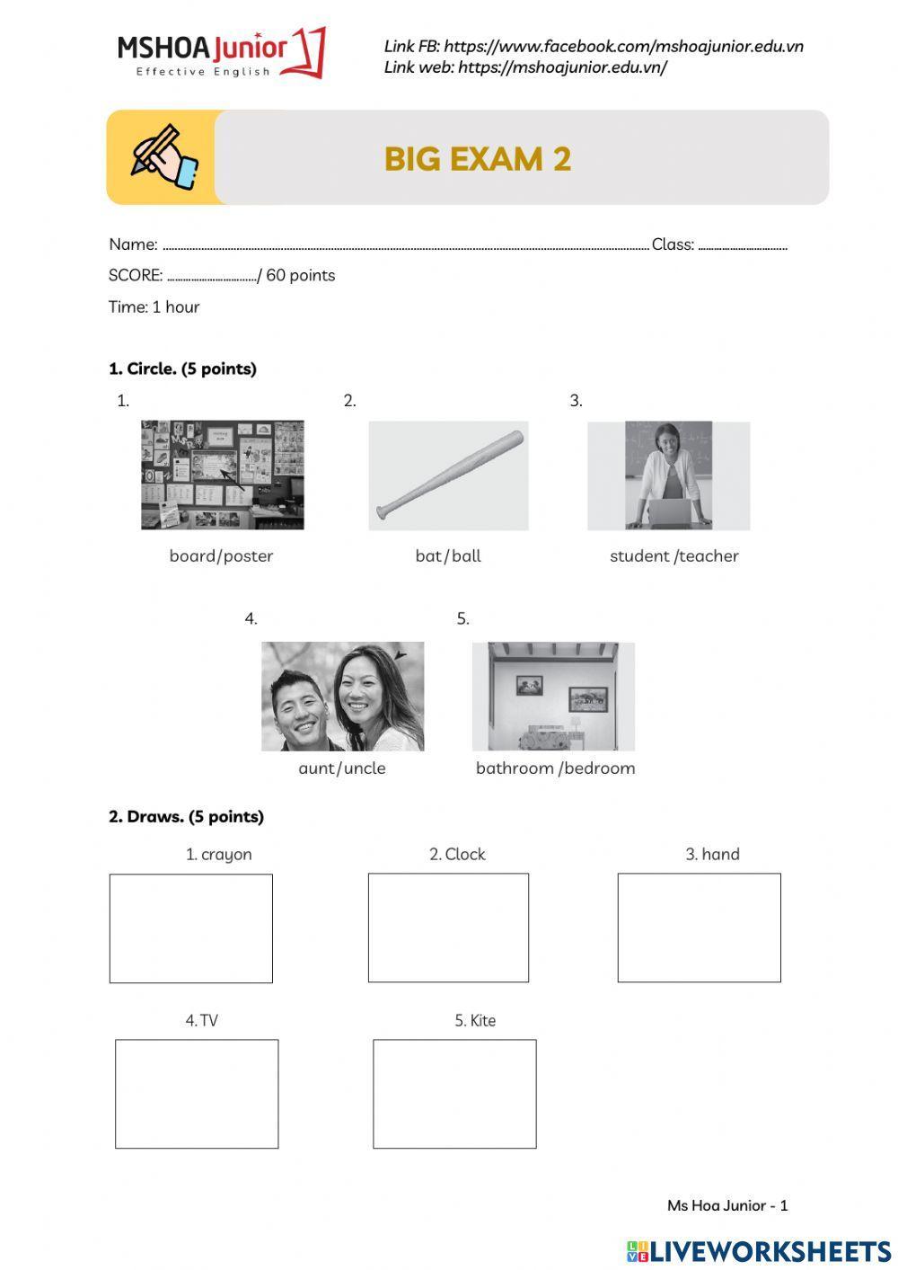 Big exam 2 - explorer 1