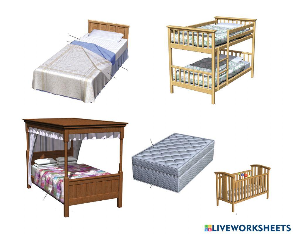 Bed clothes vocabulary