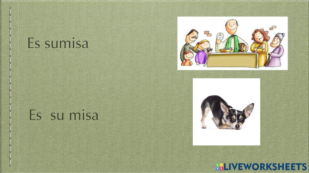 Asocia significado según la prosodia