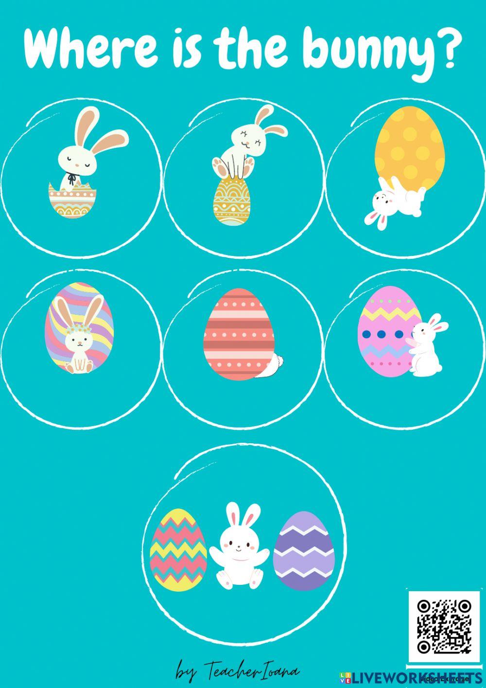 Prepositions Of Place with the EasterBunny