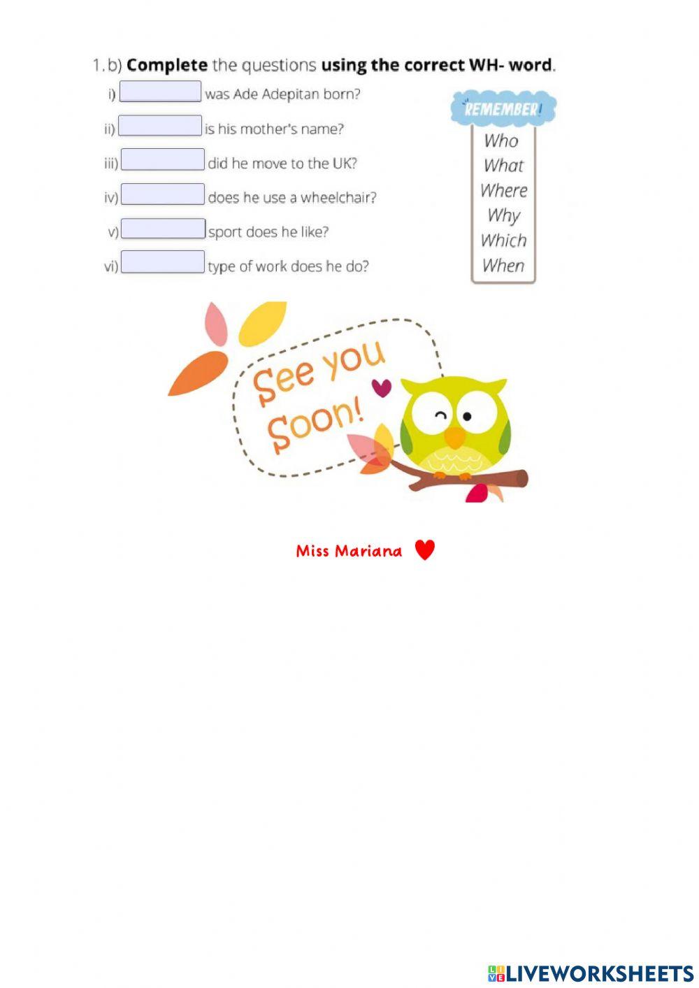 After activity - 13th April