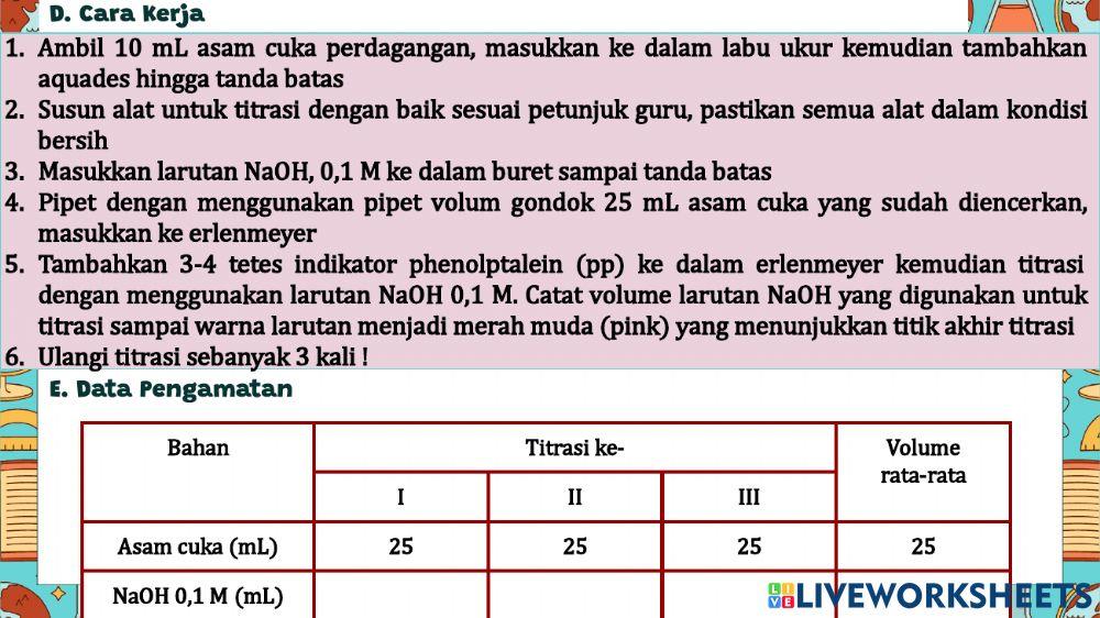 LKPD percobaan titrasi asam basa