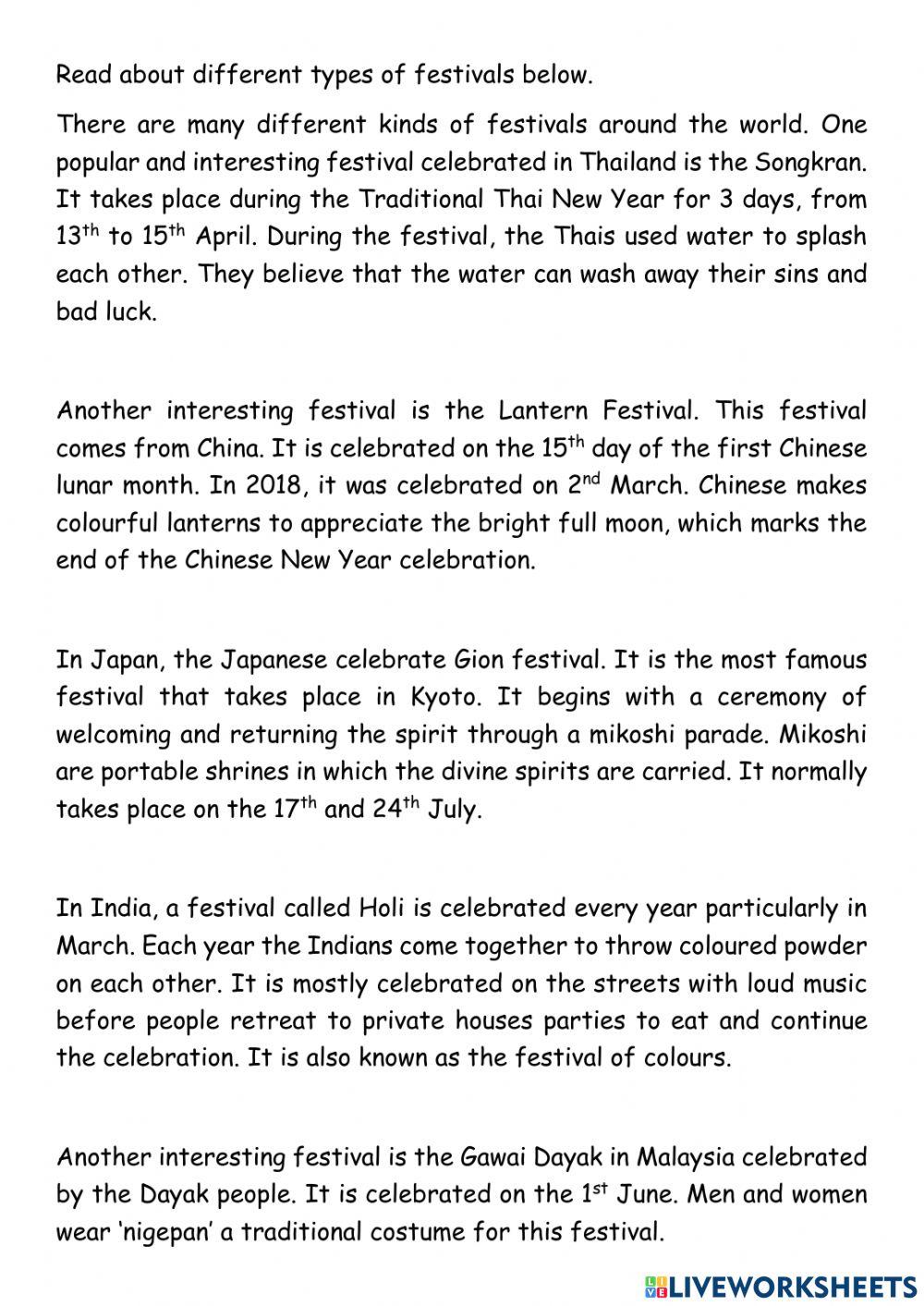 Information Transfer (Festival and Faizal's Journey)