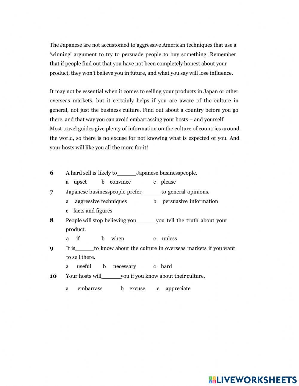 Placement Test-Reading and Listening