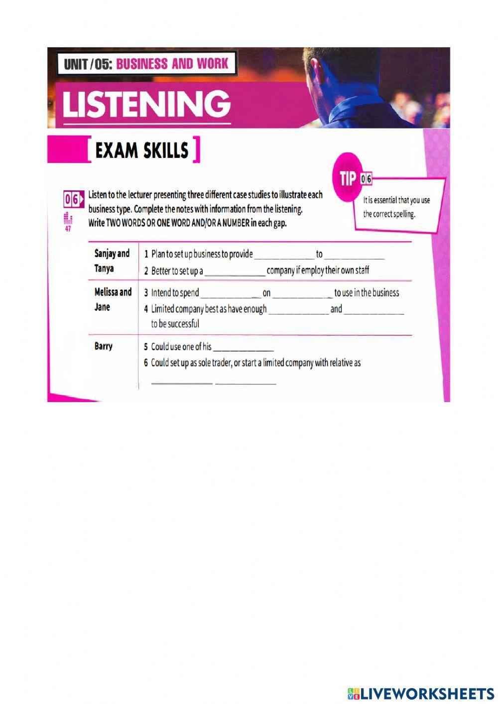 Mindset 2. Unit 5. lisstening