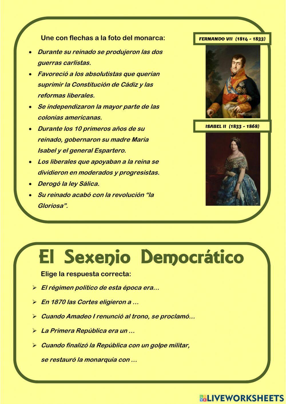 Historia España Siglo XIX