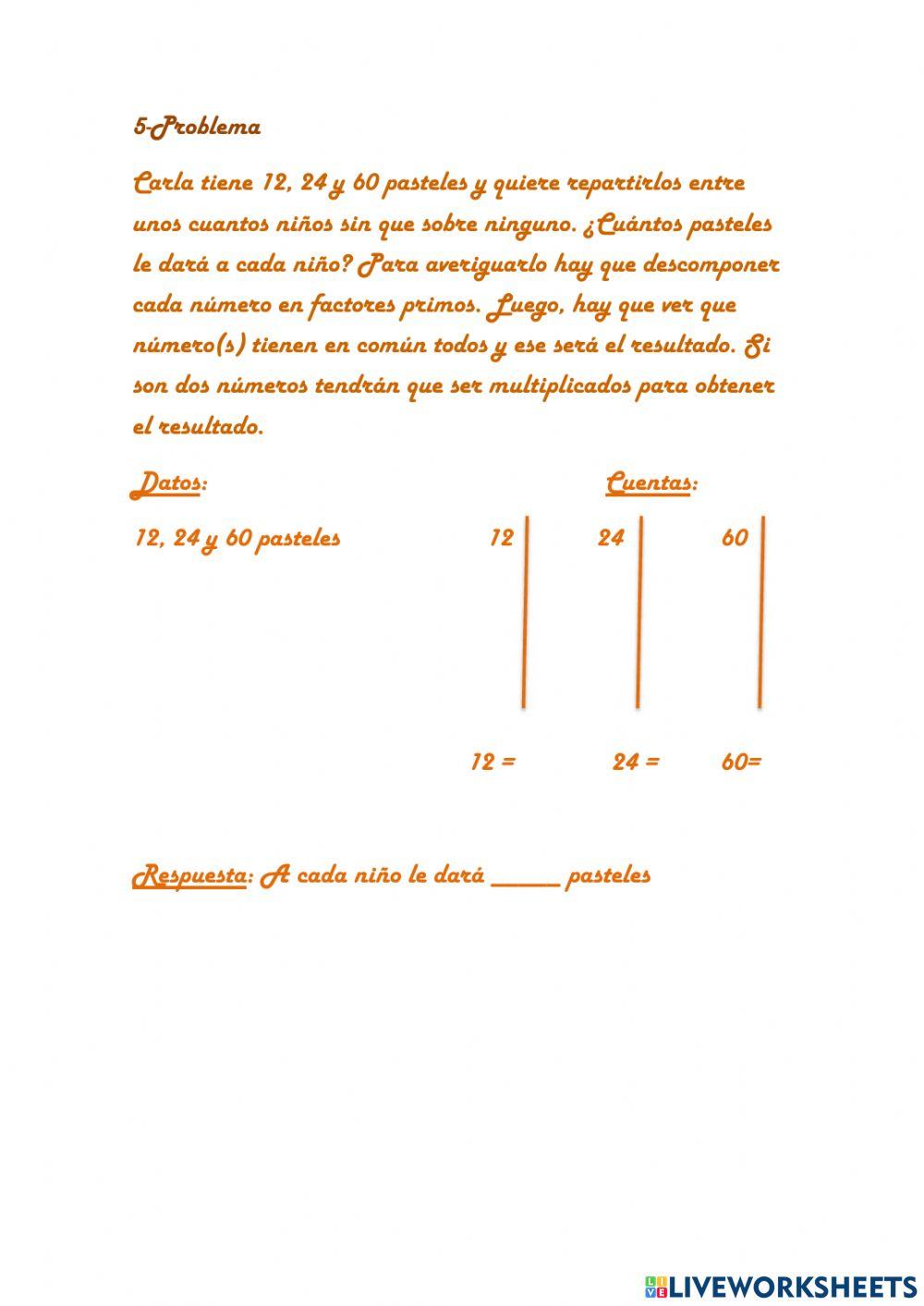 Descomposición en factores primos