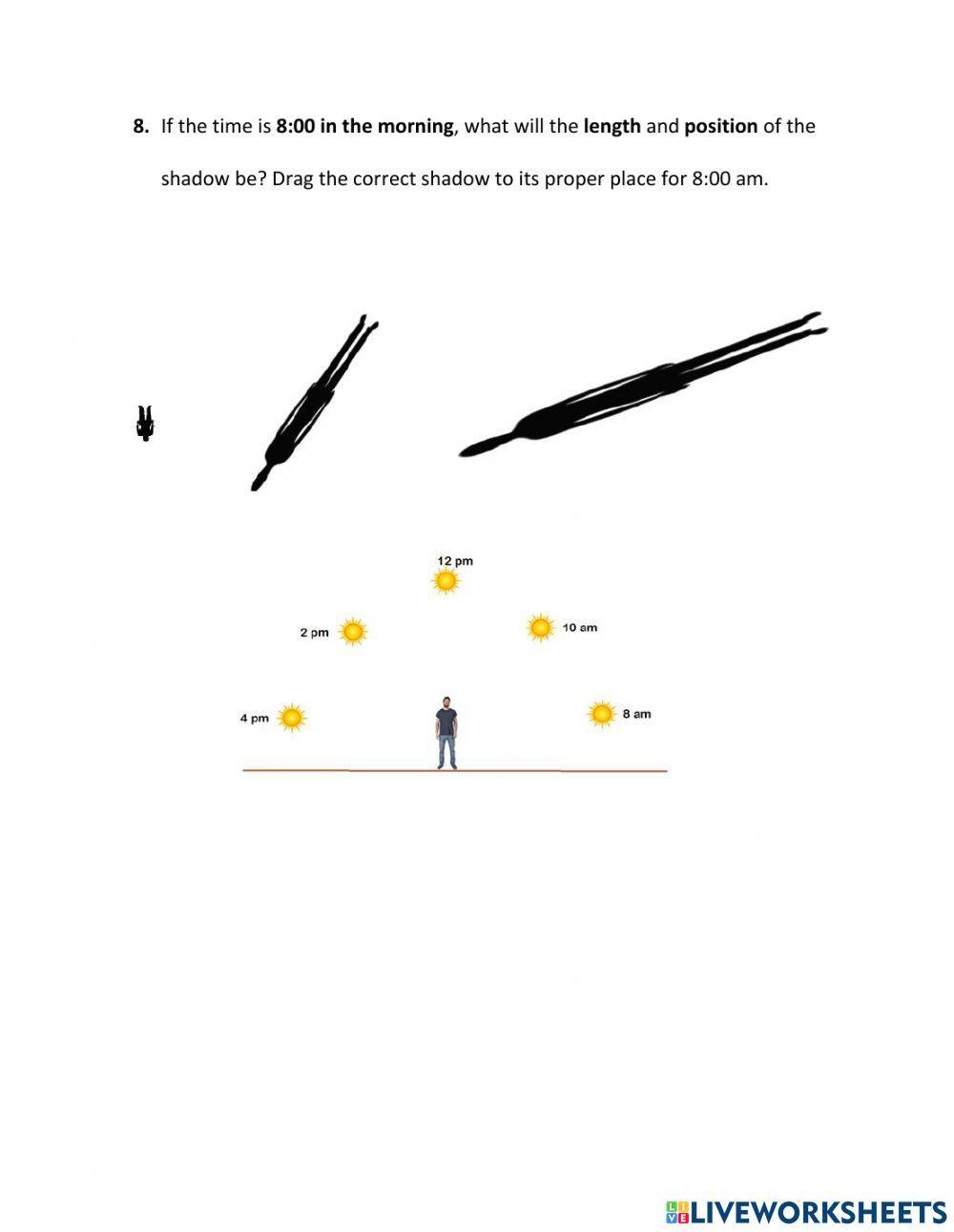 Shadow Changes During Day