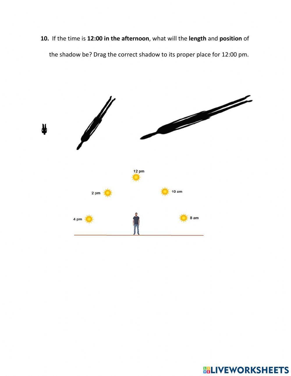Shadow Changes During Day