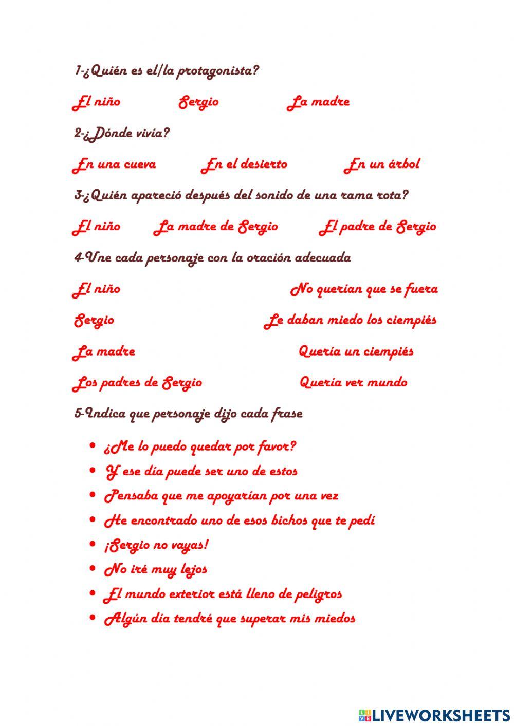 Comprensión Lectora