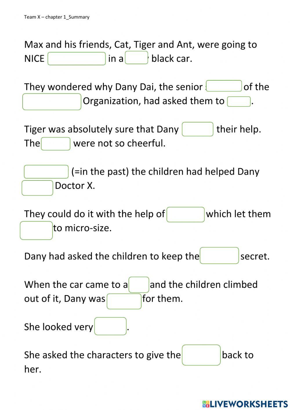 Team X -Oxford Owl-Chapter 1