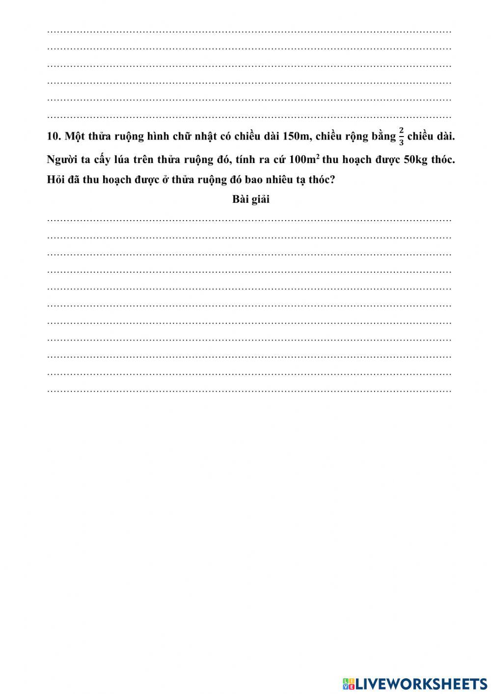 H. đề ôn toán cuôi năm