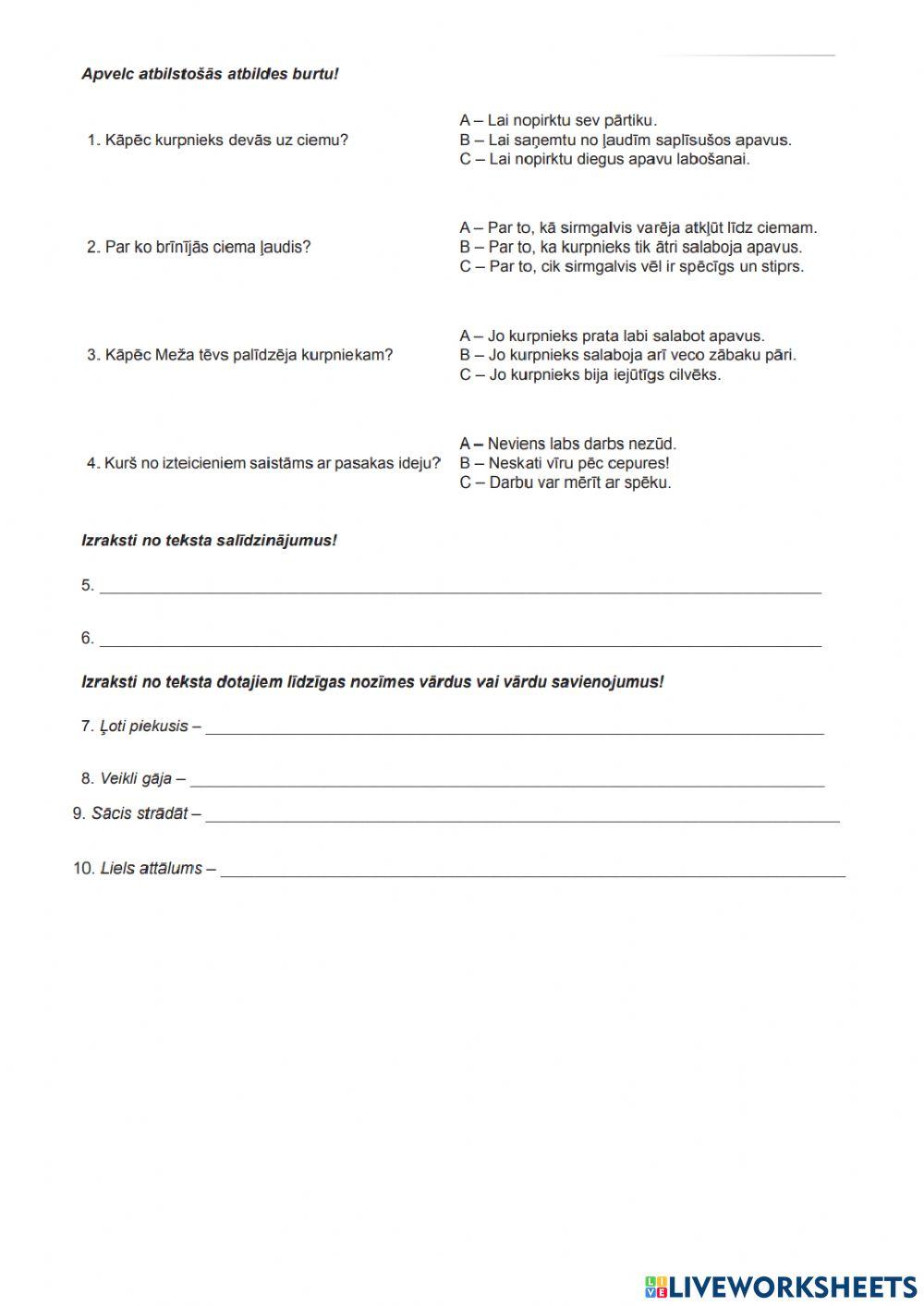 2017.g. 9.kl. eksāmens Lasīšana LAT2