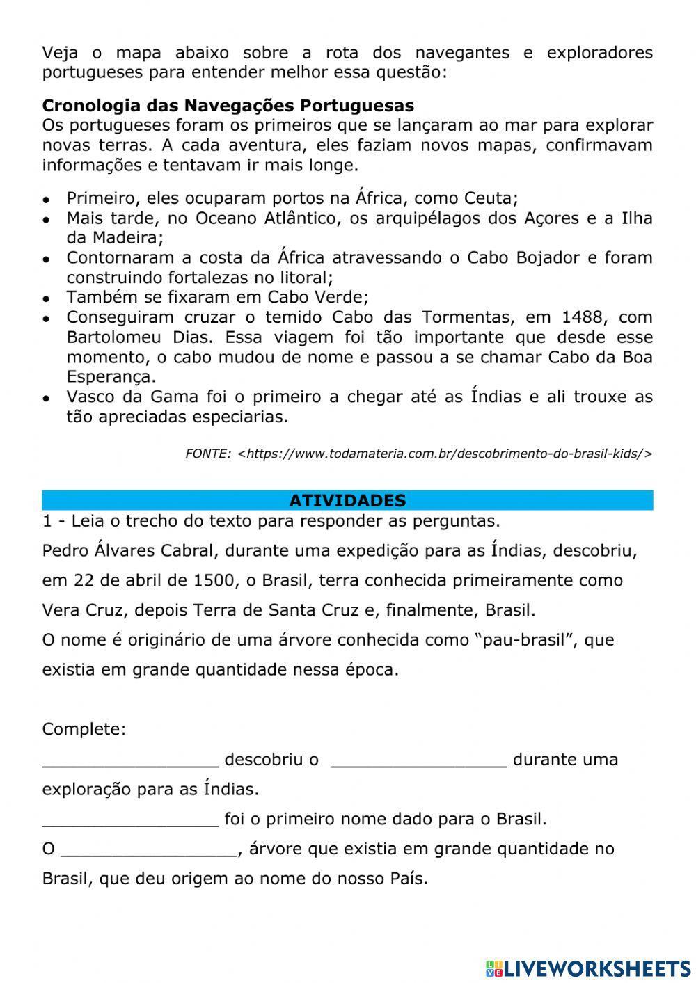 Descobrimento do brasil