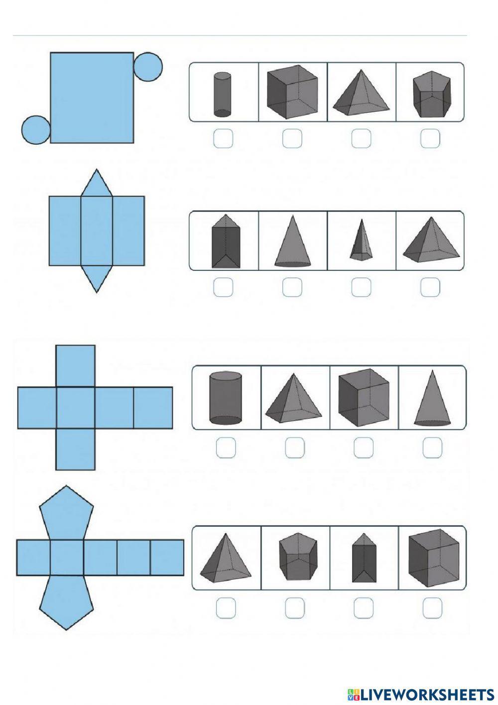 Desarrollos de cuerpos geométricos