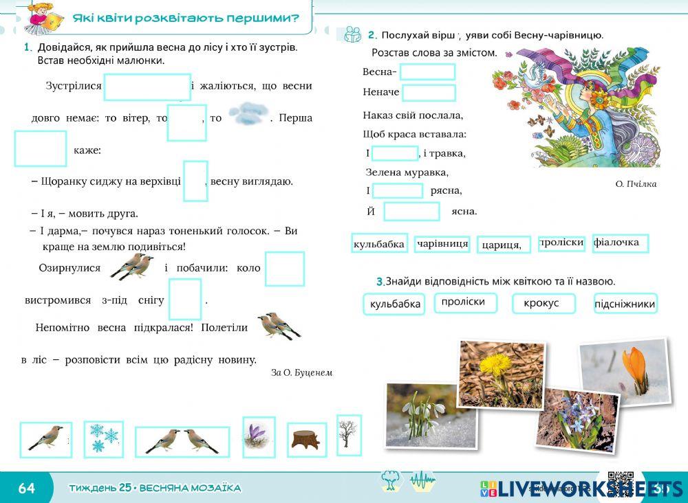 Весняна мозаїка. Тиждень 25.