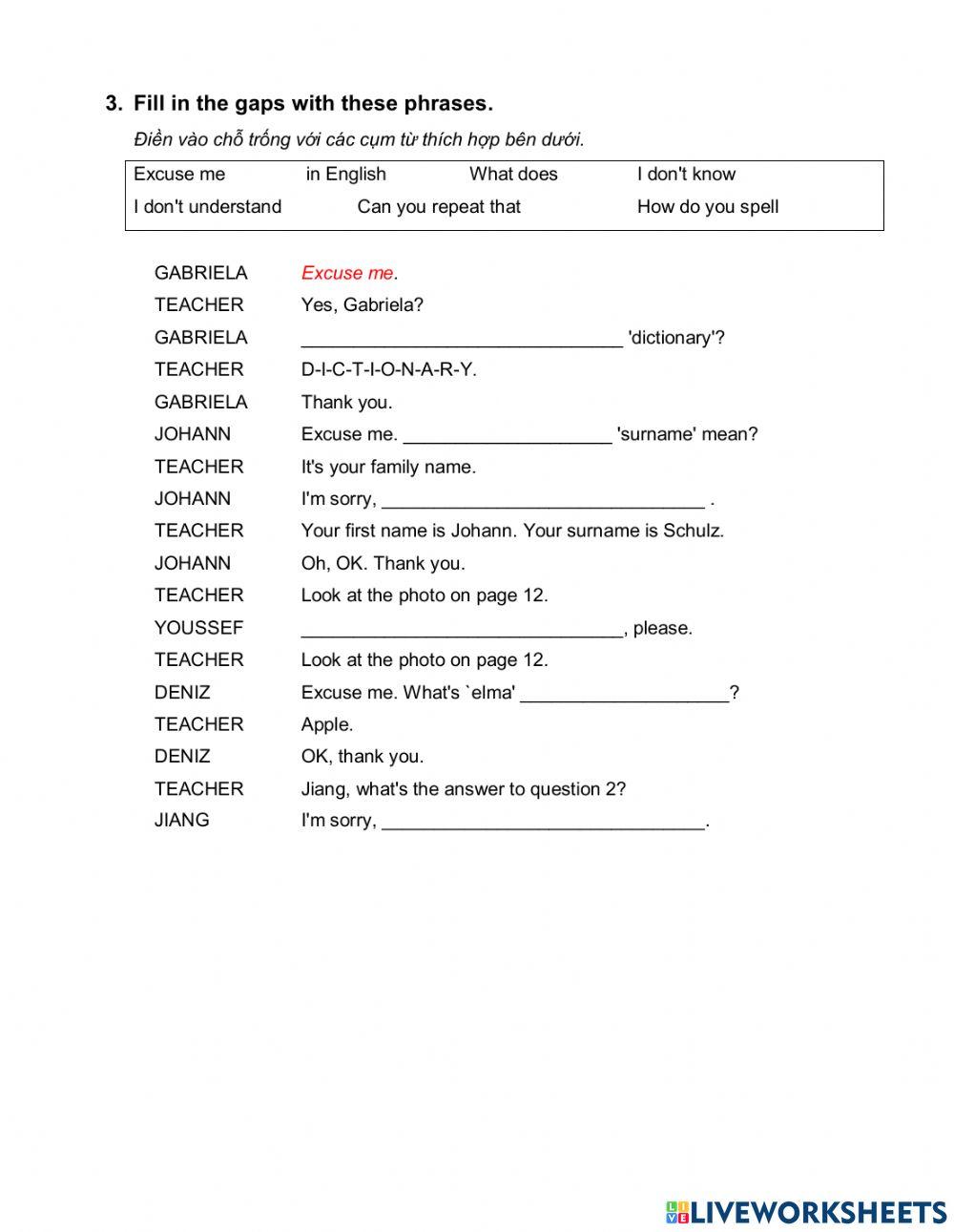 VOCAB AND GRAMMAR REVIEW UNIT 2 People and things