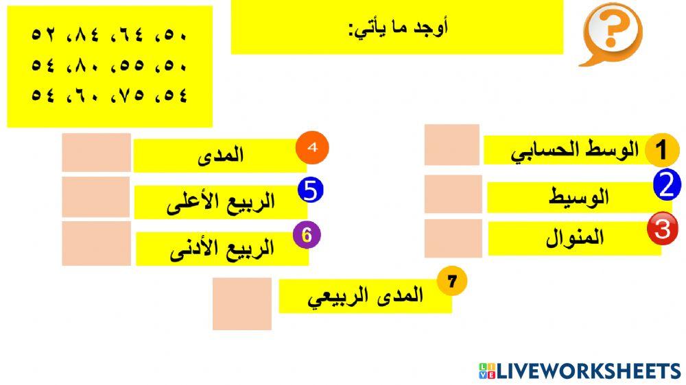 مراجعة الفصل العاشر ثاني متوسط