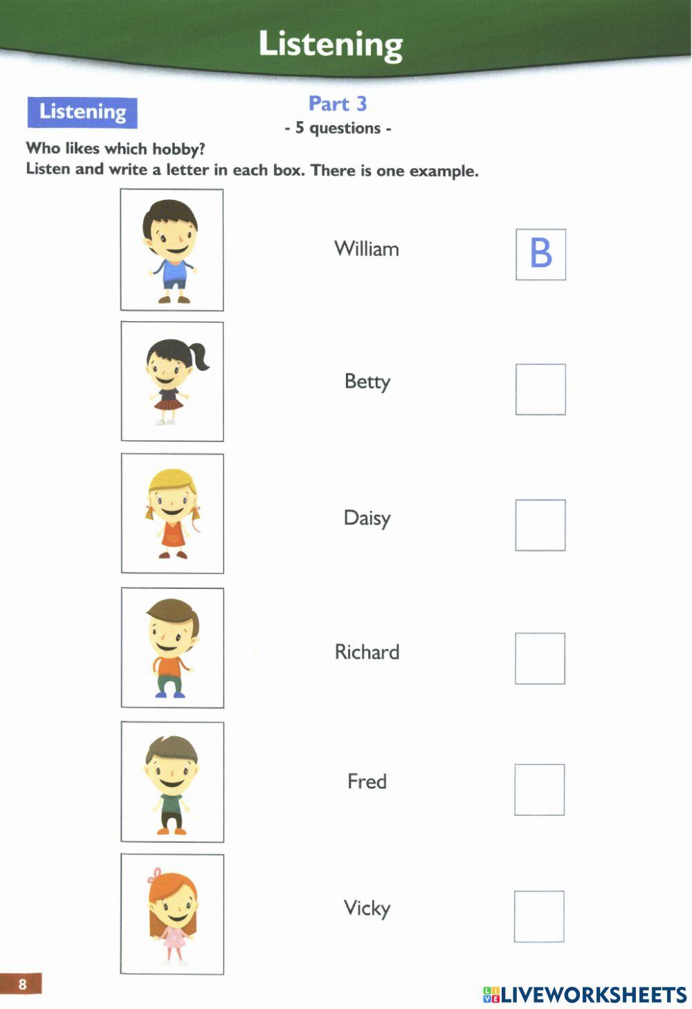 FLYERS SUCCEED TEST 1 LISTENING