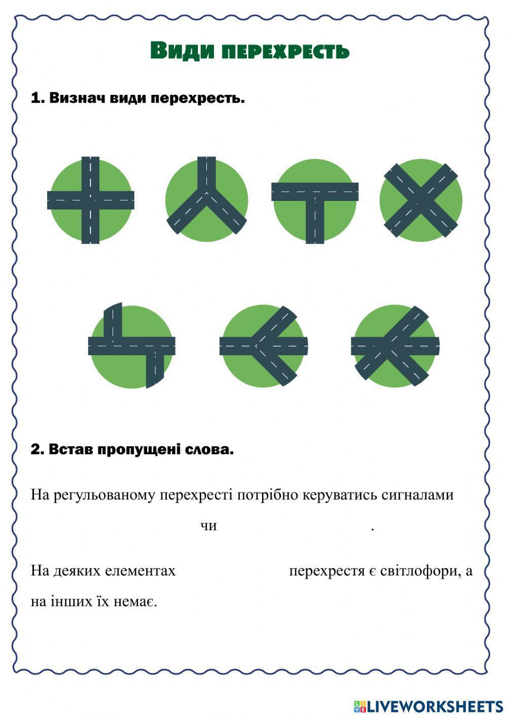 Види перехресть Види перехресть